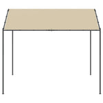 Gartenpavillon Beige 4x4 m Stahl und Stoff