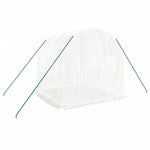 Gewächshaus mit Stahlrahmen Weiß 4 m² 2x2x2 m