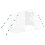 Gewächshaus mit Stahlrahmen Weiß 6 m² 3x2x2 m