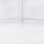 Gewächshaus mit Stahlrahmen Weiß 6 m² 3x2x2 m