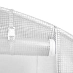 Gewächshaus mit Stahlrahmen Weiß 6 m² 3x2x2 m
