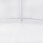 Gewächshaus mit Stahlrahmen Weiß 10 m² 5x2x2,3 m