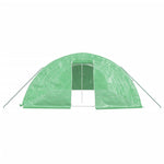 Gewächshaus mit Stahlrahmen Grün 40 m² 8x5x2,3 m