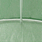 Gewächshaus mit Stahlrahmen Grün 24 m² 6x4x2,85 m