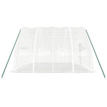 Gewächshaus mit Stahlrahmen Weiß 24 m² 6x4x2,85 m