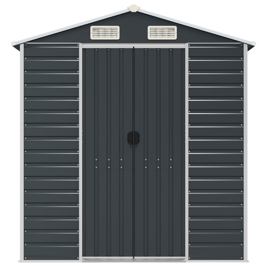 Gerätehaus Anthrazit 191x215x198 cm Verzinkter Stahl