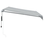 Markise Automatisch Anthrazit & Weiß 300x250 cm