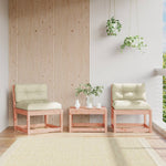 Gartensofas mit Kissen 2 Stk. Massivholz Douglasie