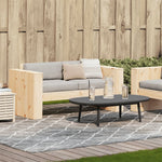 Gartensofa 2-Sitzer 134x60x62 cm Massivholz Kiefer