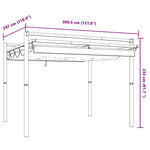 Gartenpavillon mit Ausziehbarem Dach Anthrazit 3x3 m Aluminium