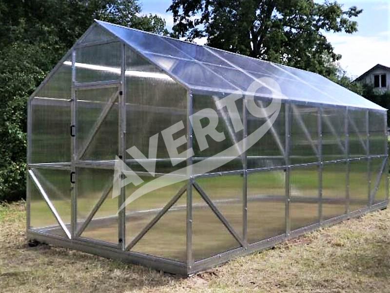 Gewächshaus 3x8 m Victoria 4mm