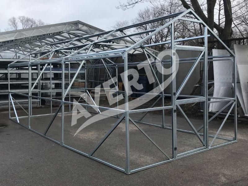 Gewächshaus 3x8 m Victoria 4mm