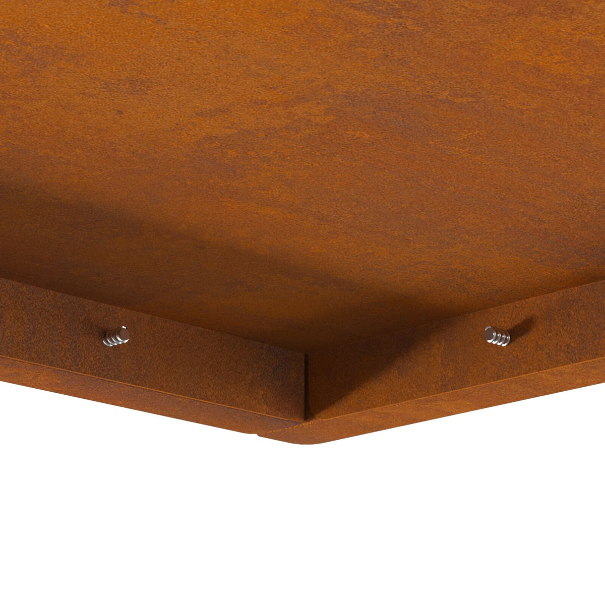 Feuerstelle Quadrat 80x80x40 cm Wetterstahl