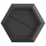 Feuerstelle Sechseckig Schwarz 75x75x28 cm Stahl