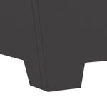 Feuerstelle Quadrat Schwarz 80x80x40 cm Stahl