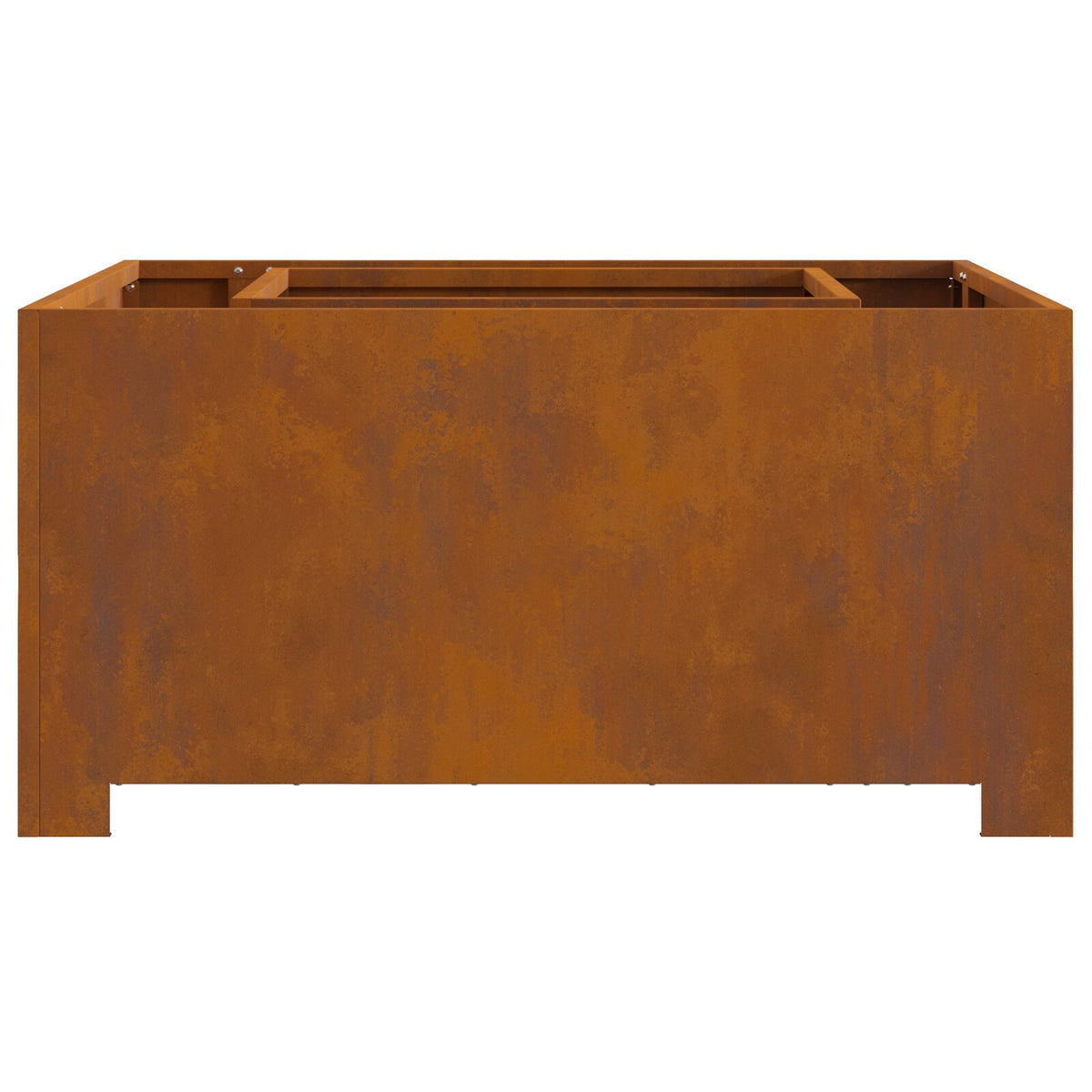 Feuerstelle Quadrat 80x80x40 cm Wetterstahl