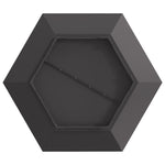 Feuerstelle Sechseckig Schwarz 100x100x28 cm Stahl