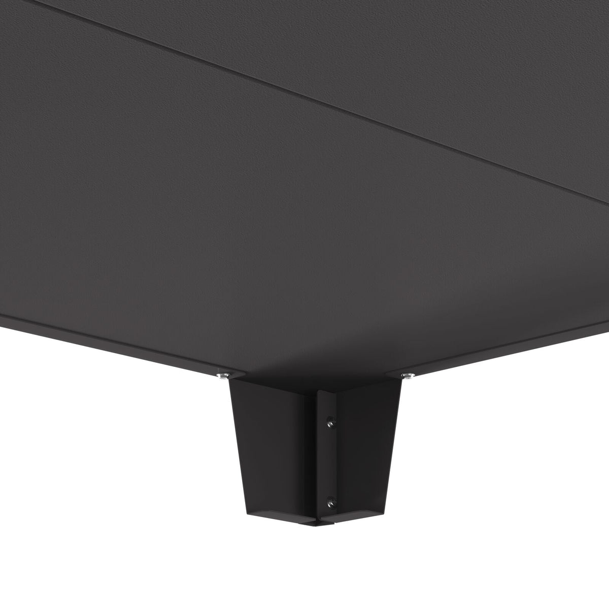 Feuerstelle Quadrat Schwarz 80x80x43 cm aus Stahl