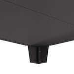 Feuerstelle Quadrat Schwarz 80x80x43 cm aus Stahl