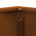 Feuerstelle Sechseckig 75x75x28 cm Wetterstahl