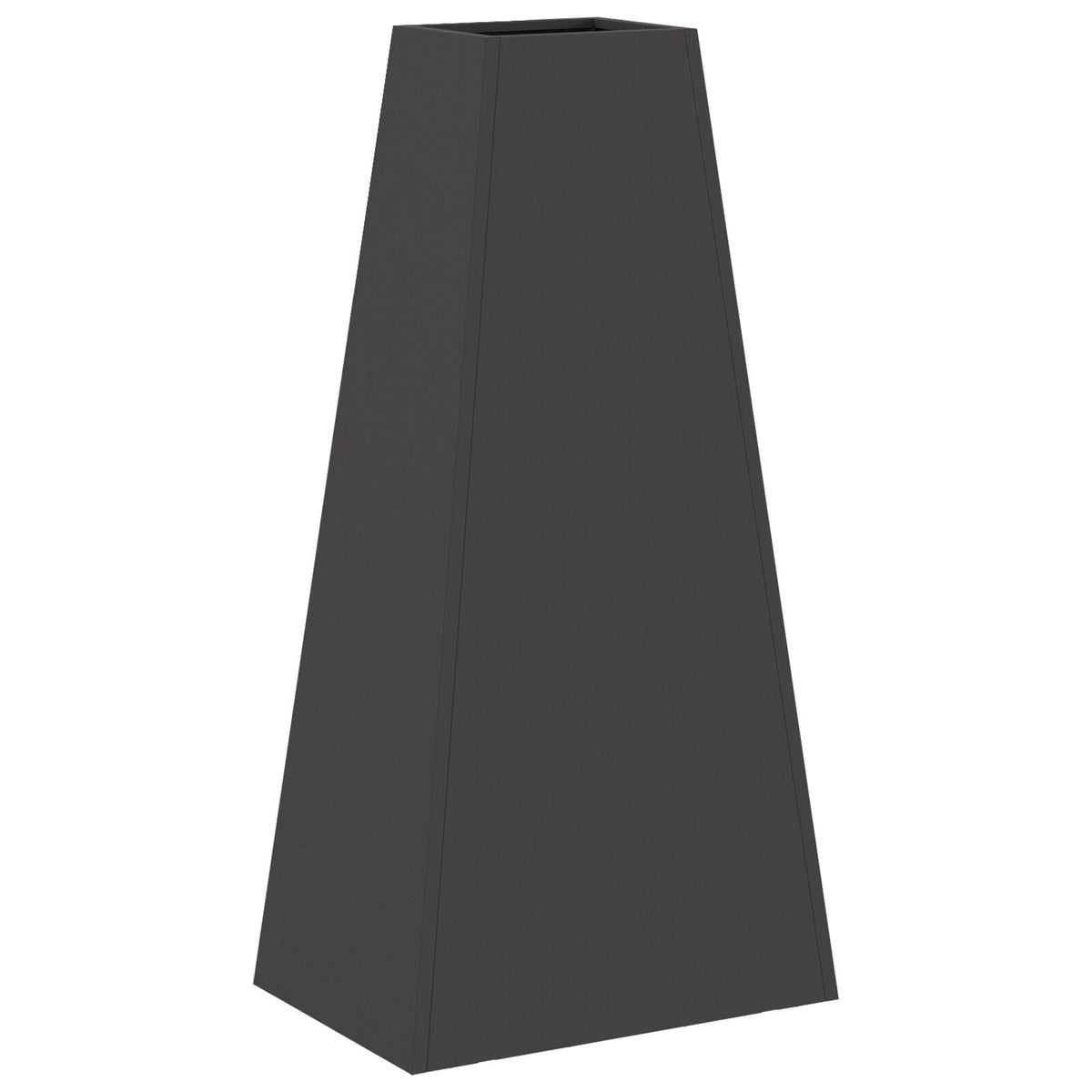 Feuerstelle Schwarz 50x35x100 cm Stahl