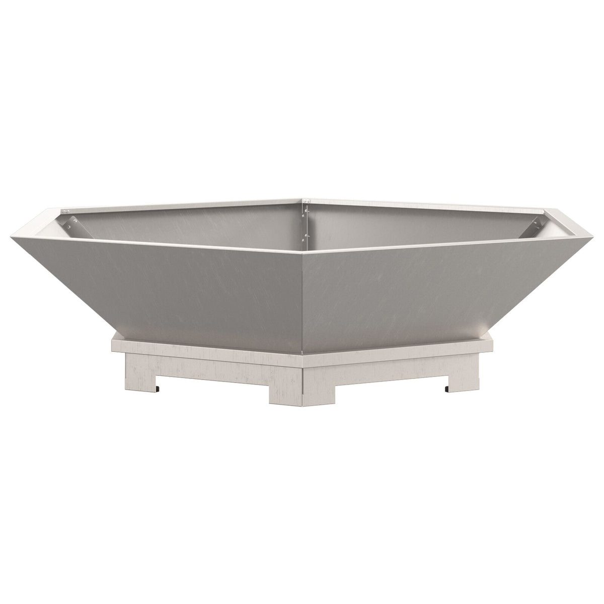 Feuerstelle sechseckig 100x100x28 cm Wetterfestes Stahl