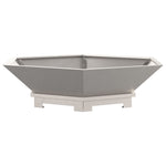 Feuerstelle sechseckig 100x100x28 cm Wetterfestes Stahl
