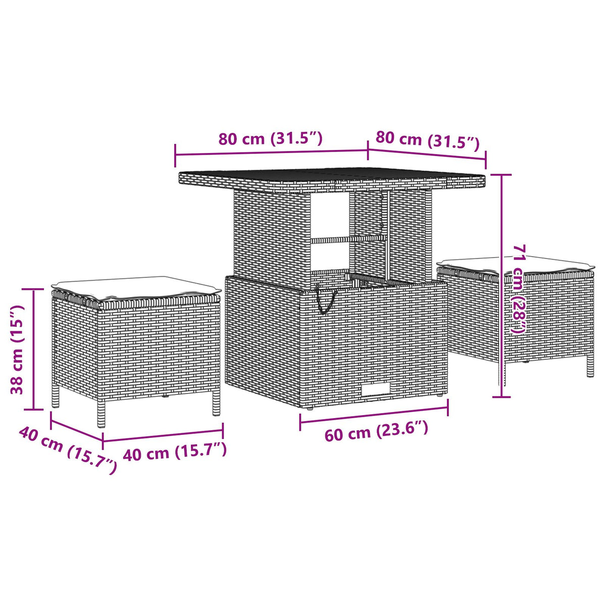 11-teiliges Garten Sofa Set mit Kissen Schwarz Poly Rattan Akazie, vidaXL 2-Sitzer Garten Sofa mit Kissen Schwarz Poly Rattan, vidaXL 3-teiliges Garten Essgruppe mit Kissen Schwarz Poly Rattan Akazie