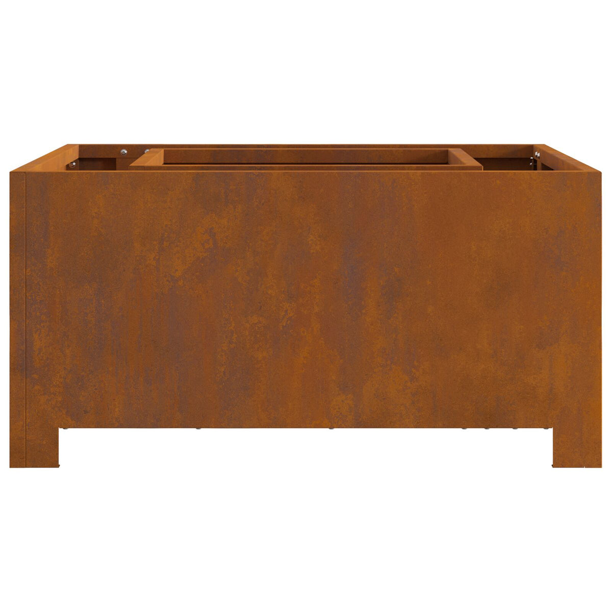 Feuerstelle Quadrat 60x60x30 cm Wetterstahl