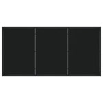 5-teilige Garten Essgruppe mit Kissen Schwarz Poly Rattan