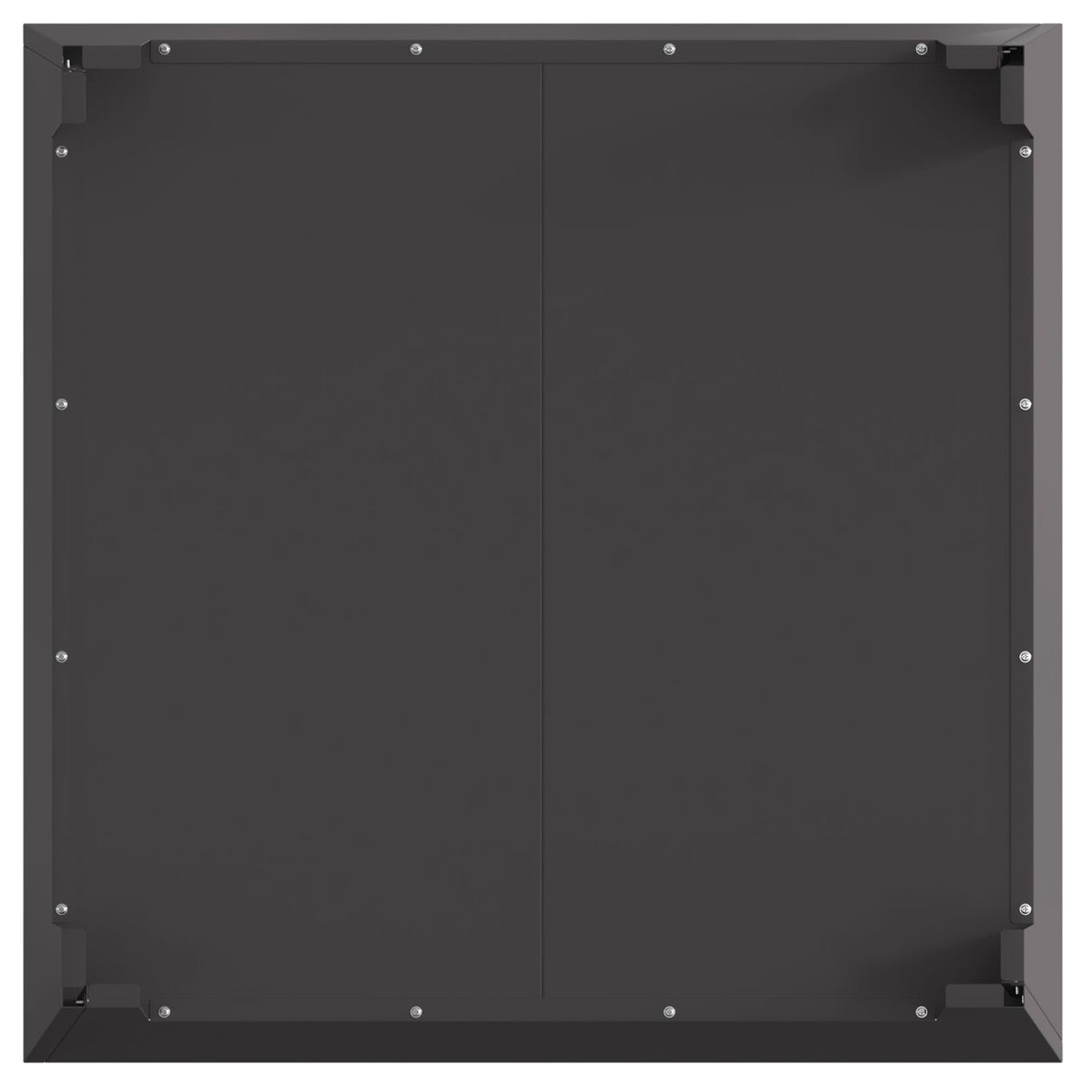 Feuerstelle Quadrat Schwarz 80x80x43 cm aus Stahl
