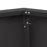 Feuerstelle Sechseckig Schwarz 100x100x28 cm Stahl