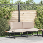 2-Sitzer Garten-Sofa mit Taupe-Kissen