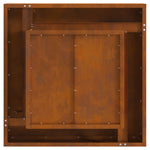 Feuerstelle Quadrat 60x60x30 cm Wetterstahl