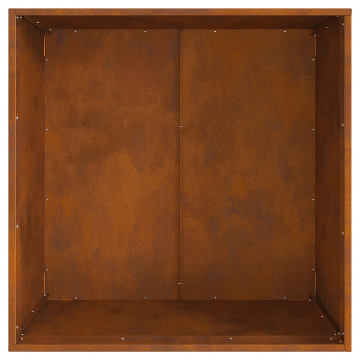 Feuerstelle Quadrat 80x80x43 cm wetterfester Stahl