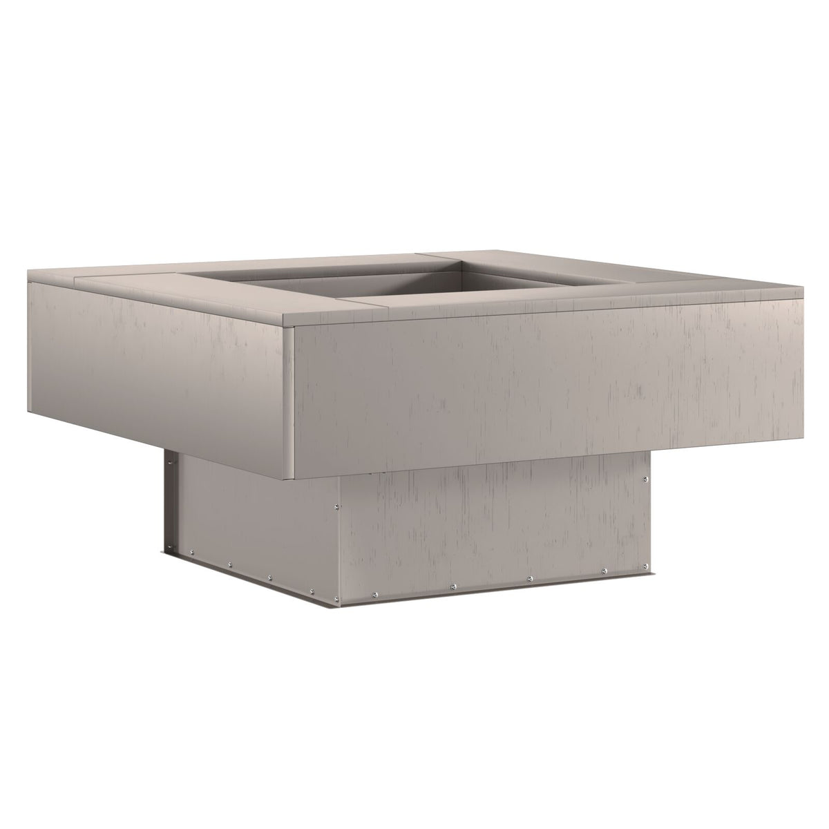 Feuerstelle Quadrat 80x80x40 cm Wetterstahl