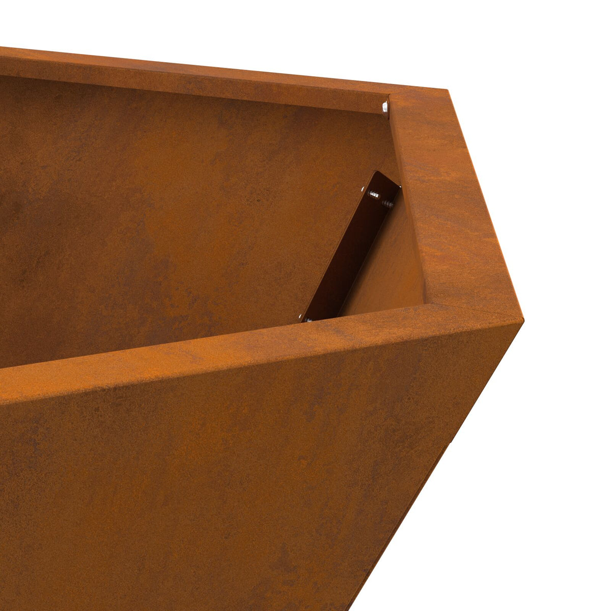 Feuerstelle Sechseckig 75x75x28 cm Wetterstahl