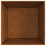 Feuerstelle Quadrat 80x80x40 cm Wetterstahl
