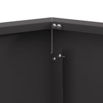 Feuerstelle Sechseckig Schwarz 75x75x28 cm Stahl