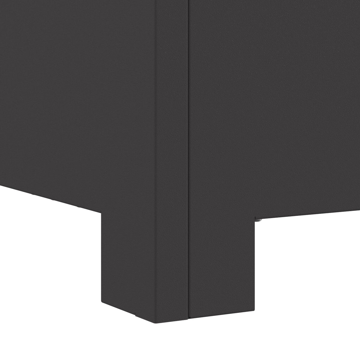 Feuerstelle Quadrat Schwarz 60x60x30 cm Stahl