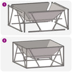 Feuerstelle Quadrat 80x80x40 cm Wetterstahl