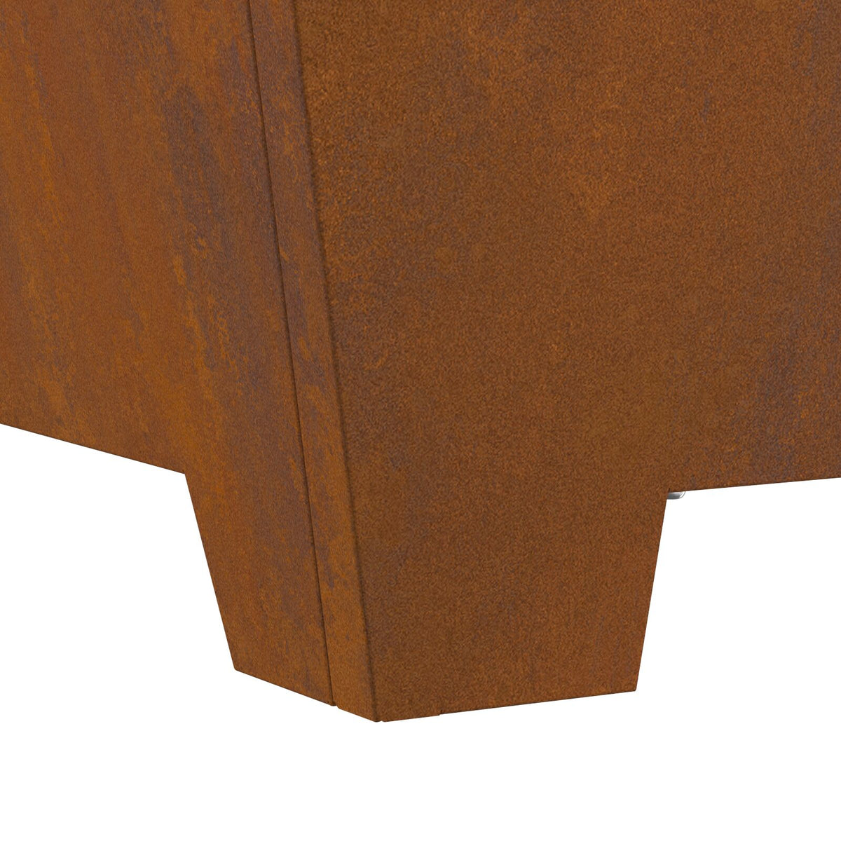 Feuerstelle Quadrat 80x80x40 cm Wetterstahl