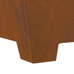 Feuerstelle Quadrat 80x80x40 cm Wetterstahl
