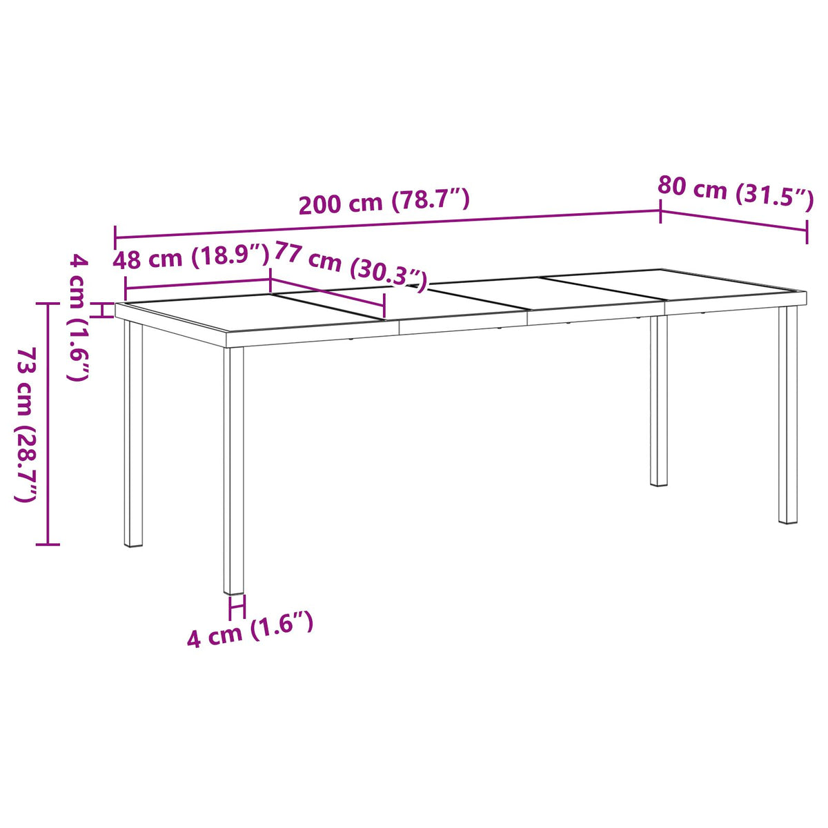 7-tlg. Garten-Essgruppe mit Kissen in Braun Poly-Rattan