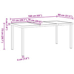5-teiliges Garten-Essgruppen-Set Schwarz Poly-Rattan
