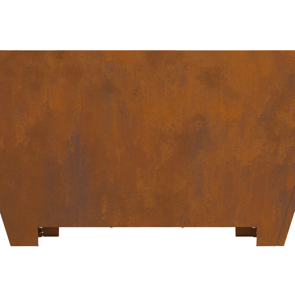 Feuerstelle Quadrat 80x80x40 cm Wetterstahl