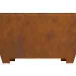 Feuerstelle Quadrat 80x80x40 cm Wetterstahl