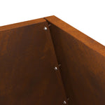 Feuerstelle 50x50x100 cm Wetterstahl