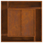 Feuerstelle Quadrat 80x80x40 cm Wetterstahl