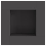 Feuerschale Quadratisch Schwarz 80x80x40 cm Stahl